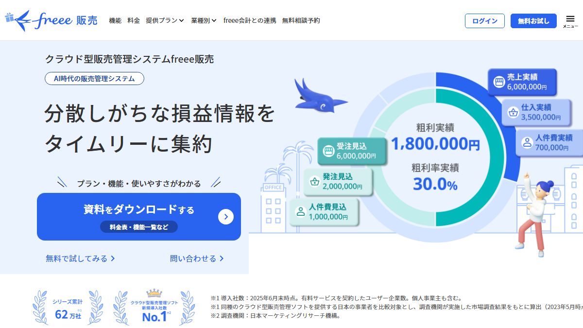 freee販売の公式サイト