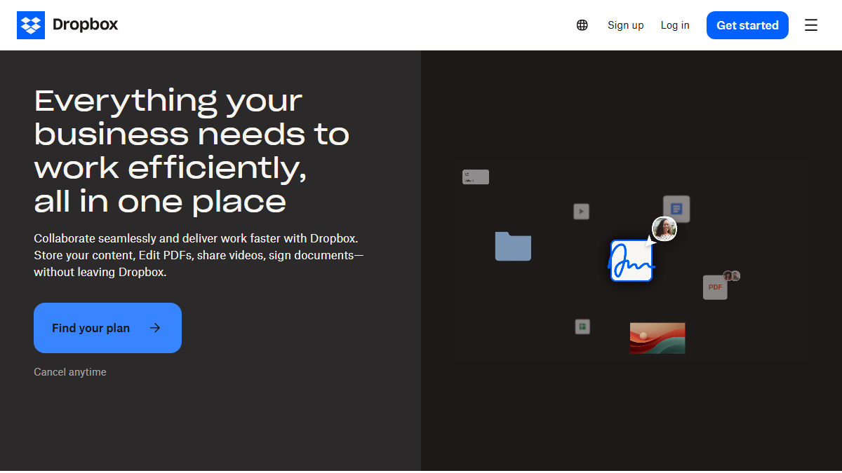 Dropbox Businessの公式サイト